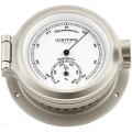  Thermomètre/Hygromètre nickelé avec cadran blanc