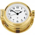 WEMPE Horloge hublot 120mm Ø (Série NAUTIK) Horloge hublot laiton avec chiffres arabes et cadran blanc