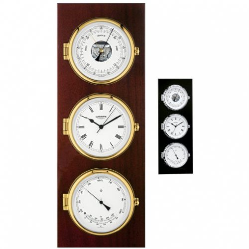 WEMPE ELEGANZ Instrument combiné avec horloge, baromètre, thermomètre/ hygromètre