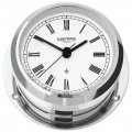 WEMPE Horloge de yacht 95mm Ø (Série PIRAT II) Horloge de yacht chromée avec chiffres romains