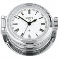 WEMPE Horloge hublot 120mm Ø (Série NAUTIK) Horloge hublot chromée avec chiffres romains et cadran blanc